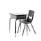 Flash Furniture HERCULES Student Desk w/Open Front Metal Book Box, Gray Desktop, Black Frame and Black Stack Chair FD-DESK-GYB-SCH3BB-GG - alternate 1